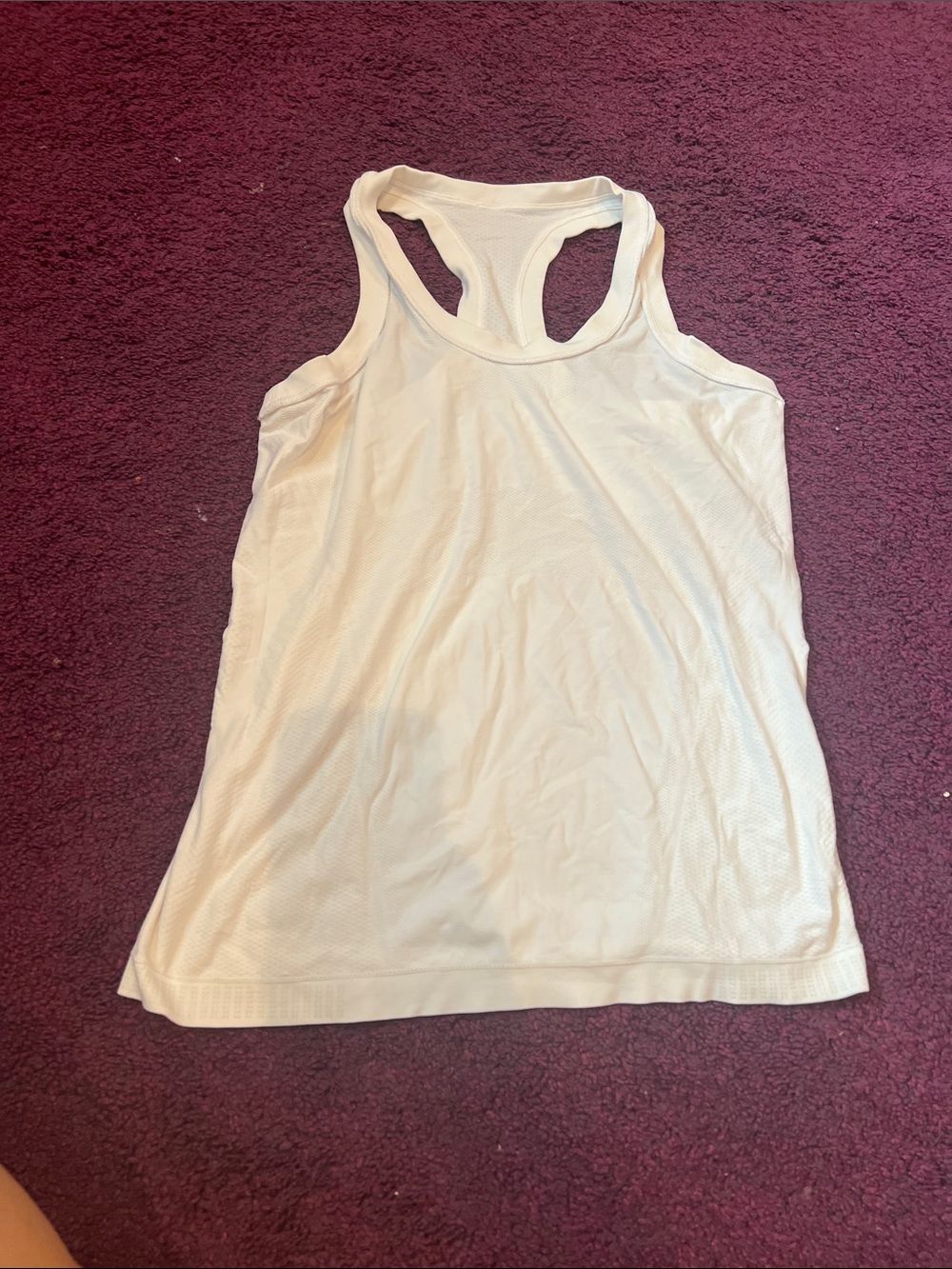 lululemon athletica White Racerback Performance Tank